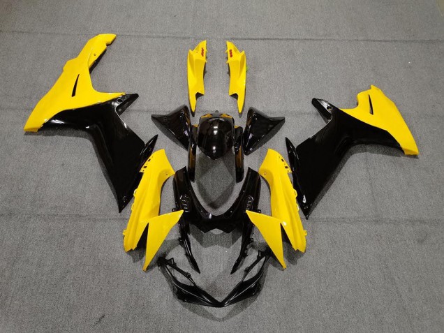 Gloss Yellow and Black 2011-2024 GSXR 600-750 Motorcycle Fairing Gloss Yellow and Black 2011-2024 GSXR 600-750 Motorcycle Fairing