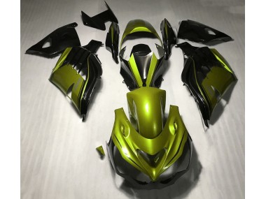Gloss Yellow and Black 2012-2021 ZX14R Motorcycle Fairing