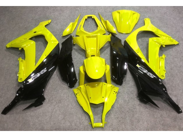 Gloss Yellow and Black 2016-2019 ZX10R Motorcycle Fairing Gloss Yellow and Black 2016-2019 ZX10R Motorcycle Fairing