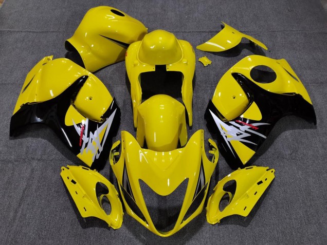 Gloss Yellow with Black Style 2008-2020 GSXR 1300 Hayabusa Motorcycle Fairing Gloss Yellow with Black Style 2008-2020 GSXR 1300 Hayabusa Motorcycle Fairing