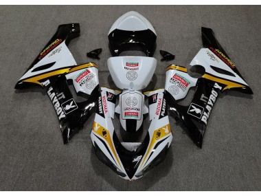 Gold Playboy 2005-2006 ZX6R Motorcycle Fairing