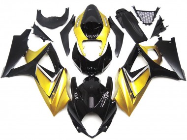 Gold Yellow Custom OEM Style 2007-2008 GSXR 1000 Motorcycle Fairing