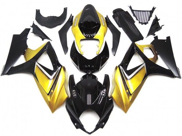 Gold Yellow Custom OEM Style 2007-2008 GSXR 1000 Motorcycle Fairing Gold Yellow Custom OEM Style 2007-2008 GSXR 1000 Motorcycle Fairing