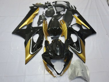 Gold and Black 2005-2006 GSXR 1000 Motorcycle Fairing