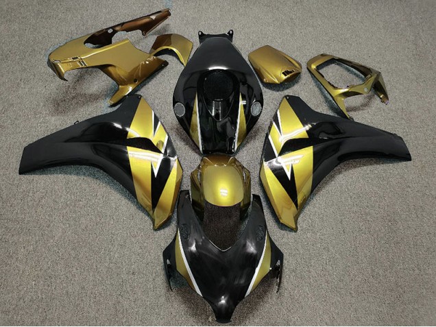 Gold and Black 2008-2011 CBR1000RR Motorcycle Fairing