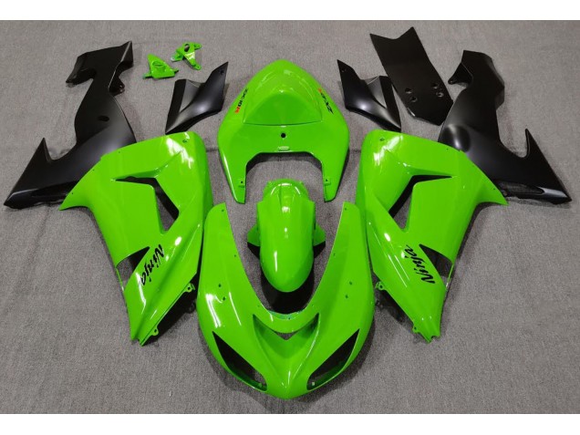 Green 2006-2007 ZX10R Motorcycle Fairing