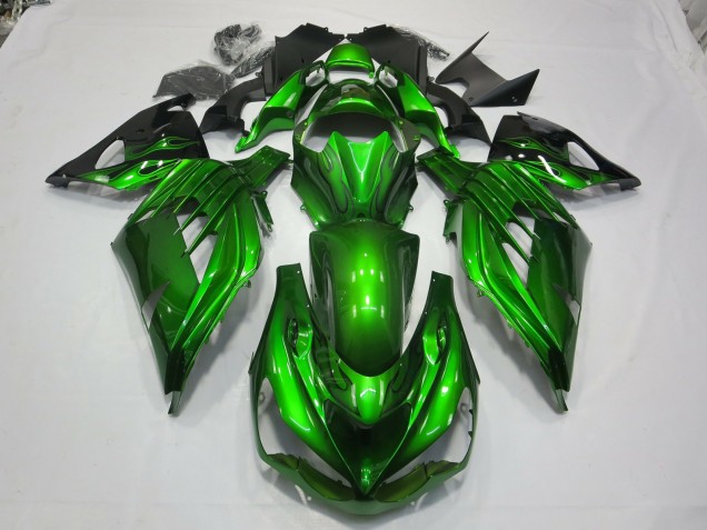 Green Black 2012-2021 ZX14R Motorcycle Fairing