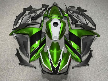Green Black and White 2015-2018 R3 Motorcycle Fairing