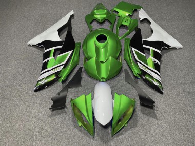Green Black and White OEM Style 2008-2016 R6 Motorcycle Fairing