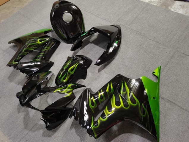 Green Flame 2002-2012 VFR800 Motorcycle Fairing Green Flame 2002-2012 VFR800 Motorcycle Fairing
