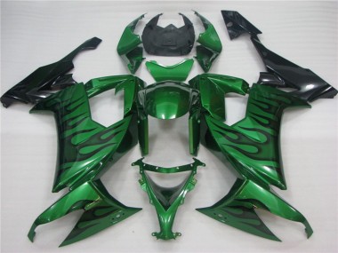 Green Flame 2008-2010 ZX10R Motorcycle Fairing