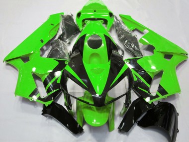 Green & Gloss Black Design 2005-2006 CBR600RR Motorcycle Fairing
