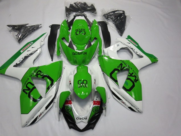 Green Go Fun 2009-2016 GSXR 1000 Motorcycle Fairing Green Go Fun 2009-2016 GSXR 1000 Motorcycle Fairing