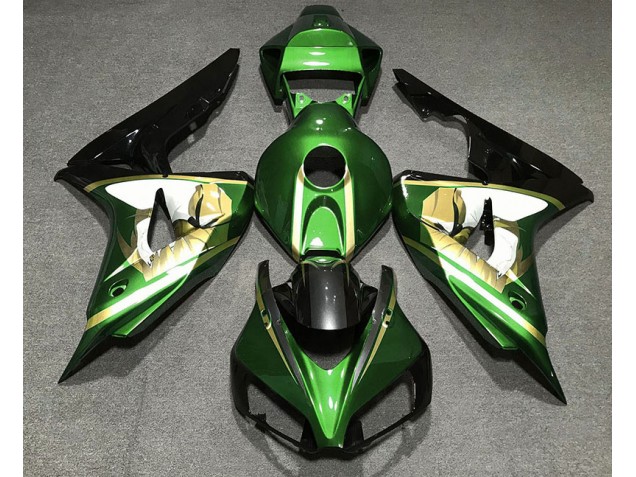 Green & Gold 2006-2007 CBR1000RR Motorcycle Fairing Green & Gold 2006-2007 CBR1000RR Motorcycle Fairing