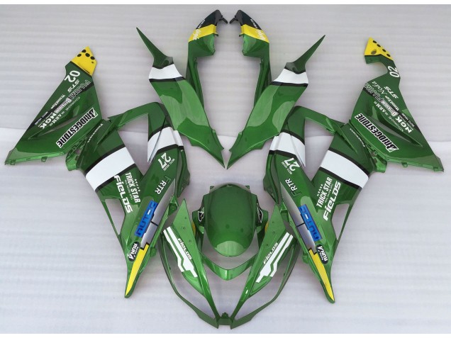 Green Logo Style 2013-2018 ZX6R Motorcycle Fairing Green Logo Style 2013-2018 ZX6R Motorcycle Fairing