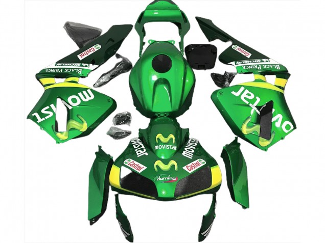 Green Movistar 2003-2004 CBR600RR Motorcycle Fairing Green Movistar 2003-2004 CBR600RR Motorcycle Fairing