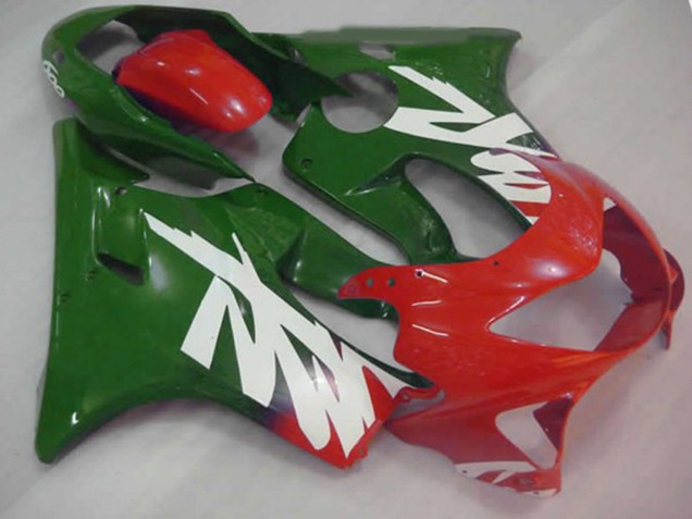 Green Red and White Decal 1999-2000 CBR600 F4 Motorcycle Fairing Green Red and White Decal 1999-2000 CBR600 F4 Motorcycle Fairing