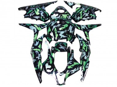 Green Snow Camo 2009-2012 CBR600RR Motorcycle Fairing