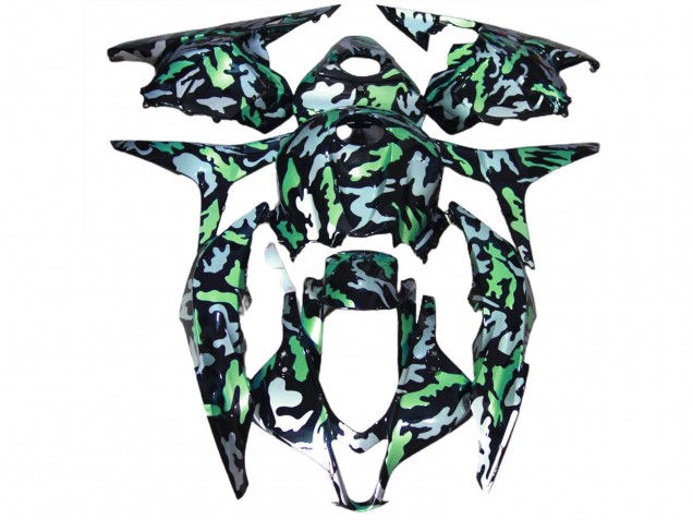 Green Snow Camo 2009-2012 CBR600RR Motorcycle Fairing Green Snow Camo 2009-2012 CBR600RR Motorcycle Fairing