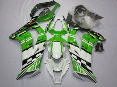 Green White Black 2011-2015 ZX10R Motorcycle Fairing