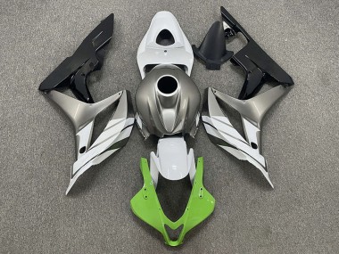 Green White and Grey 2007-2008 CBR600RR Motorcycle Fairing
