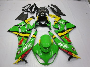 Green Yellow 2009-2012 ZX6R Motorcycle Fairing