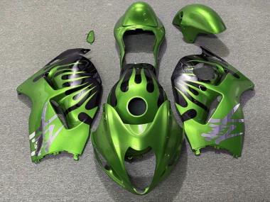 Green and Black 1997-2007 GSXR 1300 Hayabusa Motorcycle Fairing