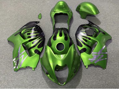 Green and Black 1997-2007 GSXR 1300 Hayabusa Motorcycle Fairing