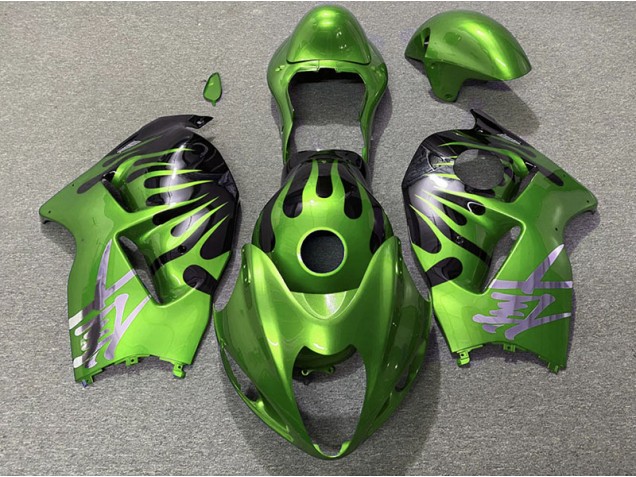 Green and Black 1997-2007 GSXR 1300 Hayabusa Motorcycle Fairing Green and Black 1997-2007 GSXR 1300 Hayabusa Motorcycle Fairing