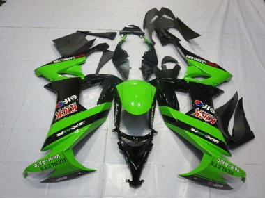 Green and Black 2008-2010 ZX10R Motorcycle Fairing