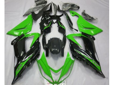 Green and Black 2013-2018 ZX6R Motorcycle Fairing