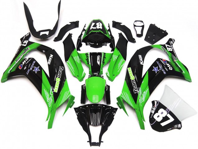 Green and Black 2016-2019 ZX10R Motorcycle Fairing Green and Black 2016-2019 ZX10R Motorcycle Fairing
