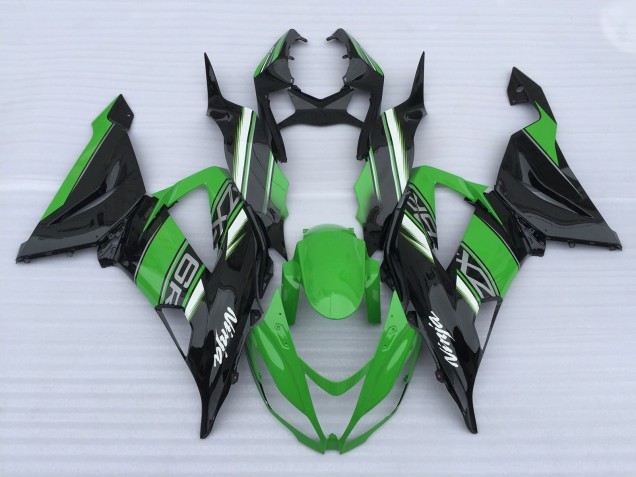 Green and Black High Gloss 2013-2018 ZX6R Motorcycle Fairing Green and Black High Gloss 2013-2018 ZX6R Motorcycle Fairing