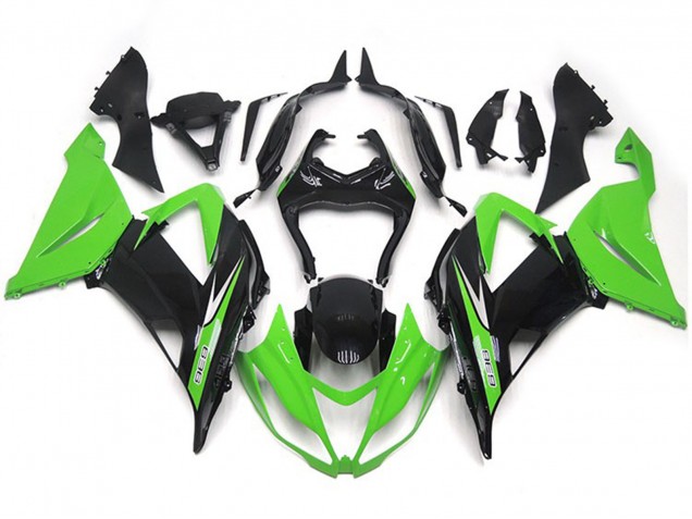 Green and Black Vibrant OEM Style 2013-2018 ZX6R Motorcycle Fairing Green and Black Vibrant OEM Style 2013-2018 ZX6R Motorcycle Fairing