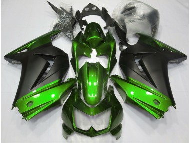 Green and Matte Black 2008-2012 Ninja 250 Motorcycle Fairing