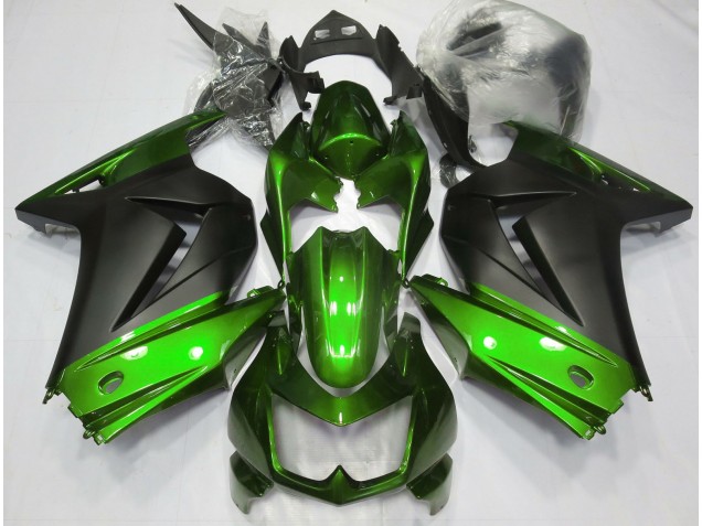 Green and Matte Black 2008-2012 Ninja 250 Motorcycle Fairing Green and Matte Black 2008-2012 Ninja 250 Motorcycle Fairing