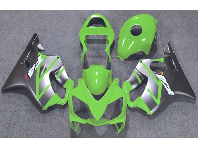 Green and Matte Silver 2001-2003 CBR600 F4i Motorcycle Fairing Green and Matte Silver 2001-2003 CBR600 F4i Motorcycle Fairing