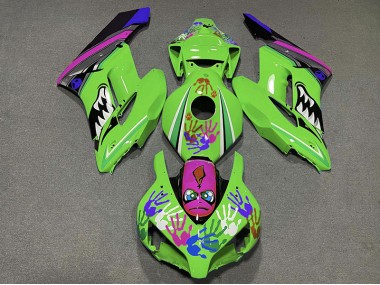 Green and Purple Shark 2004-2005 CBR1000RR Motorcycle Fairing