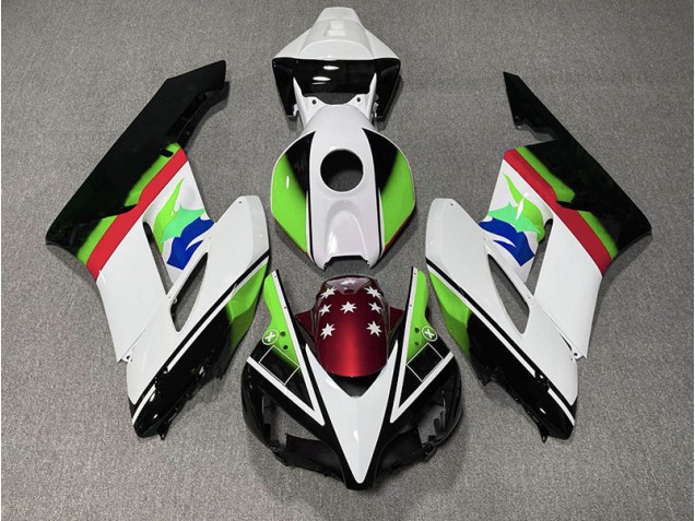 Green and Red Flag 2004-2005 CBR1000RR Motorcycle Fairing Green and Red Flag 2004-2005 CBR1000RR Motorcycle Fairing