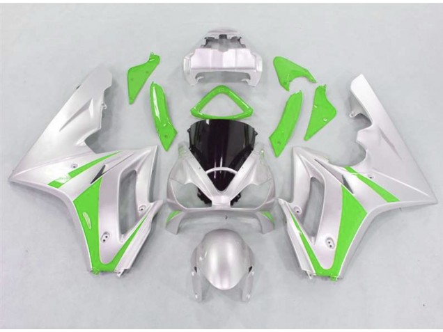 Green and Silver 2006-2008 Daytona 675 Motorcycle Fairing Green and Silver 2006-2008 Daytona 675 Motorcycle Fairing