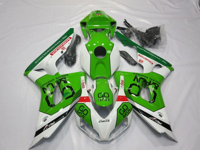 Green and White 2006-2007 CBR1000RR Motorcycle Fairing Green and White 2006-2007 CBR1000RR Motorcycle Fairing