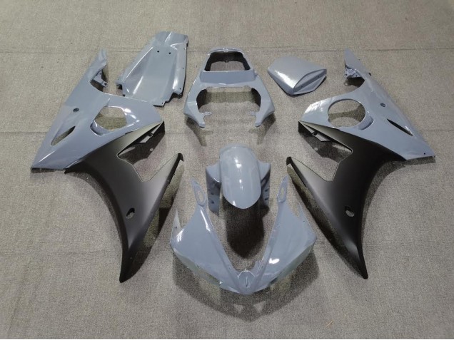 Grey & Matte Black 2003-2004 R6 Motorcycle Fairing