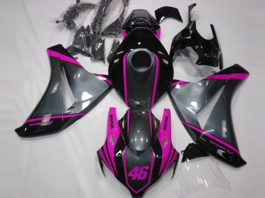 Grey Motul & Pink 2008-2011 CBR1000RR Motorcycle Fairing