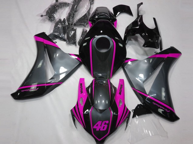 Grey Motul & Pink 2008-2011 CBR1000RR Motorcycle Fairing Grey Motul & Pink 2008-2011 CBR1000RR Motorcycle Fairing