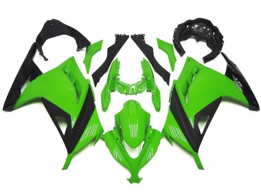 High Gloss Green and Black 2013-2018 Ninja 300 Motorcycle Fairing