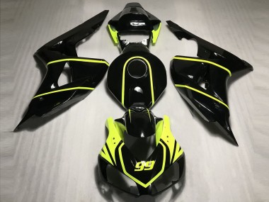 High Viz and Black CBR 2006-2007 CBR1000RR Motorcycle Fairing