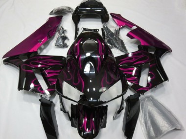 Hot Pink Flames 2003-2004 CBR600RR Motorcycle Fairing