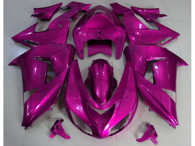 Hot Pink Plain 2006-2007 ZX10R Motorcycle Fairing Hot Pink Plain 2006-2007 ZX10R Motorcycle Fairing