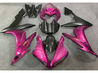 Hot Pink and Carbon Fiber Style 2004-2006 R1 Motorcycle Fairing
