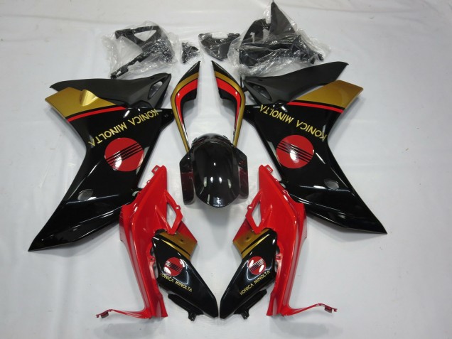 KM Red Black and Gold 2011-2012 CBR600F Motorcycle Fairing KM Red Black and Gold 2011-2012 CBR600F Motorcycle Fairing